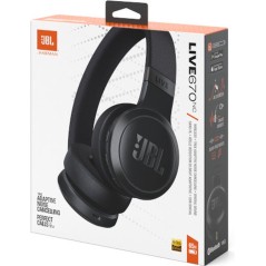 JBL LIVE 670NC Wireless Over-Ear Headphones - Premium Noise Cancelling, Stylish Black Design